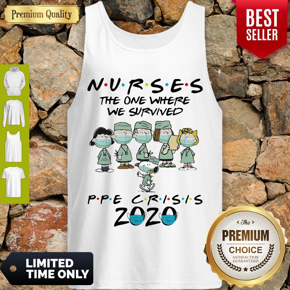Top Peanuts Nurses The One Where We Survived Pipe Crisis 2020 Tank- top