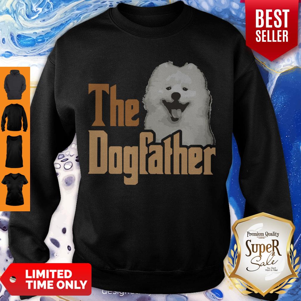 Top Samoyed The Dogfather Father's Day Sweatshirt