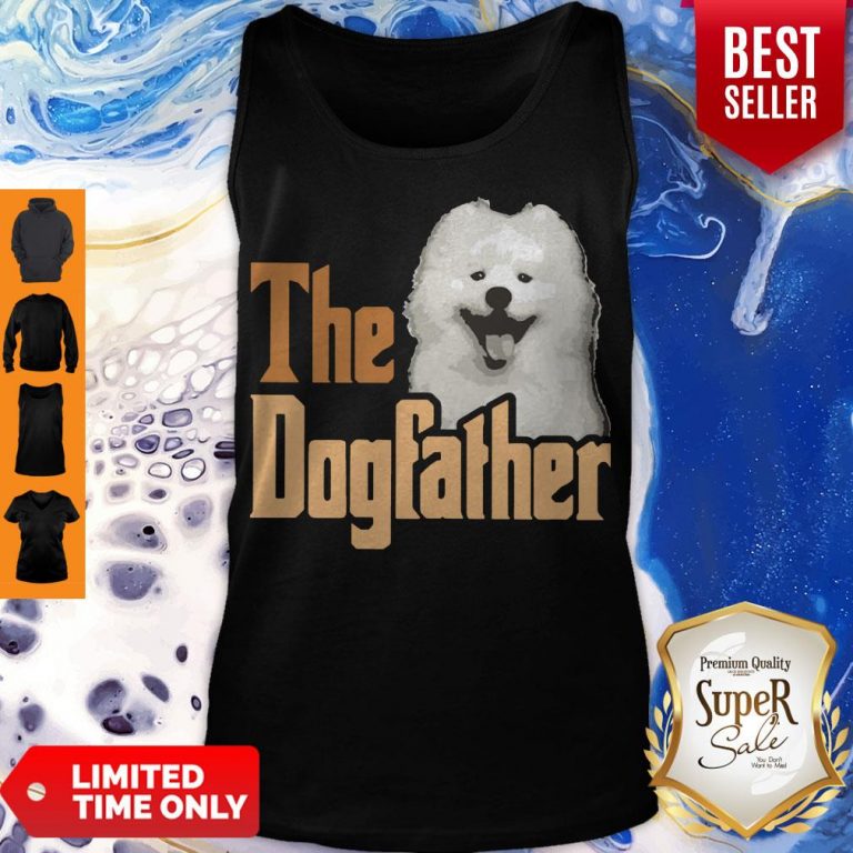 Top Samoyed The Dogfather Father's Day Tank Top