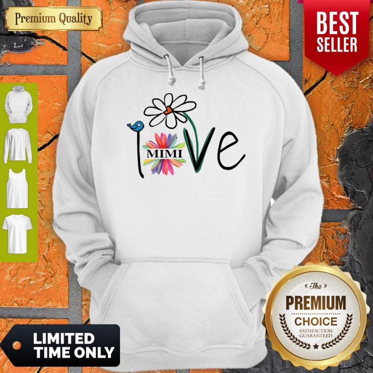 Top Woman Mom Love Mimi Life Heart Floral Gift Hoodie