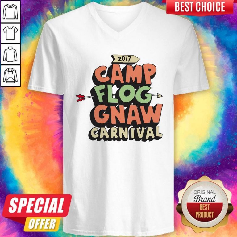 Awesome Camp Flog Gnaw Carnival V-neck
