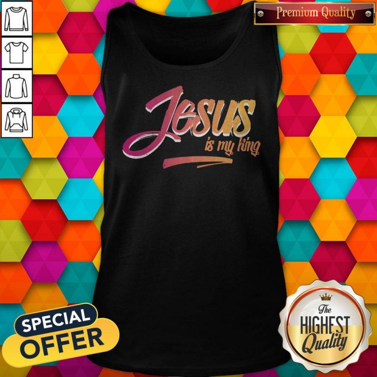 Awesome Jesus Is My King Tank Top