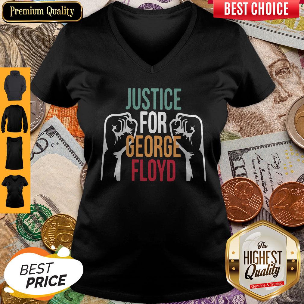 Awesome Justice For George Floyd V-neck