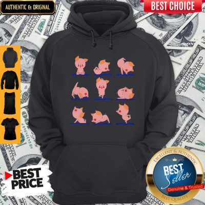 Awesome Pig Yoga Funny Piglets In Yoga Poses Sports Hoodie