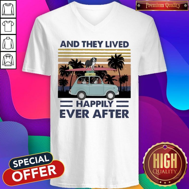 Funny And They Lived Happily Ever After Vintage V-neck