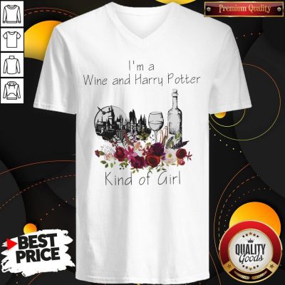 Funny I’m A Wine And Harry Potter Kind Of Girl V-neck