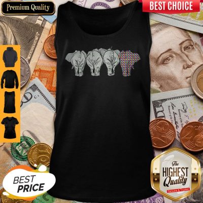 Funny It’s Ok To Be A Little Different LGBT Elephant Pride Tank Top
