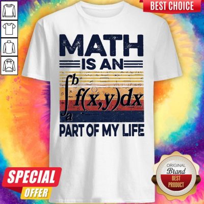 Funny Math Is An Part Of My Life Vintage Shirt