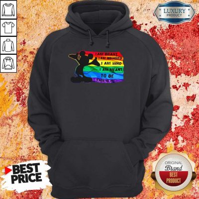 Funny Mickey LGBT I Am Brave I Am Bruised Hoodie