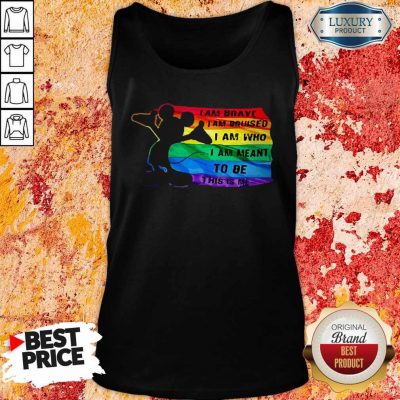 Funny Mickey LGBT I Am Brave I Am Bruised Tank Top