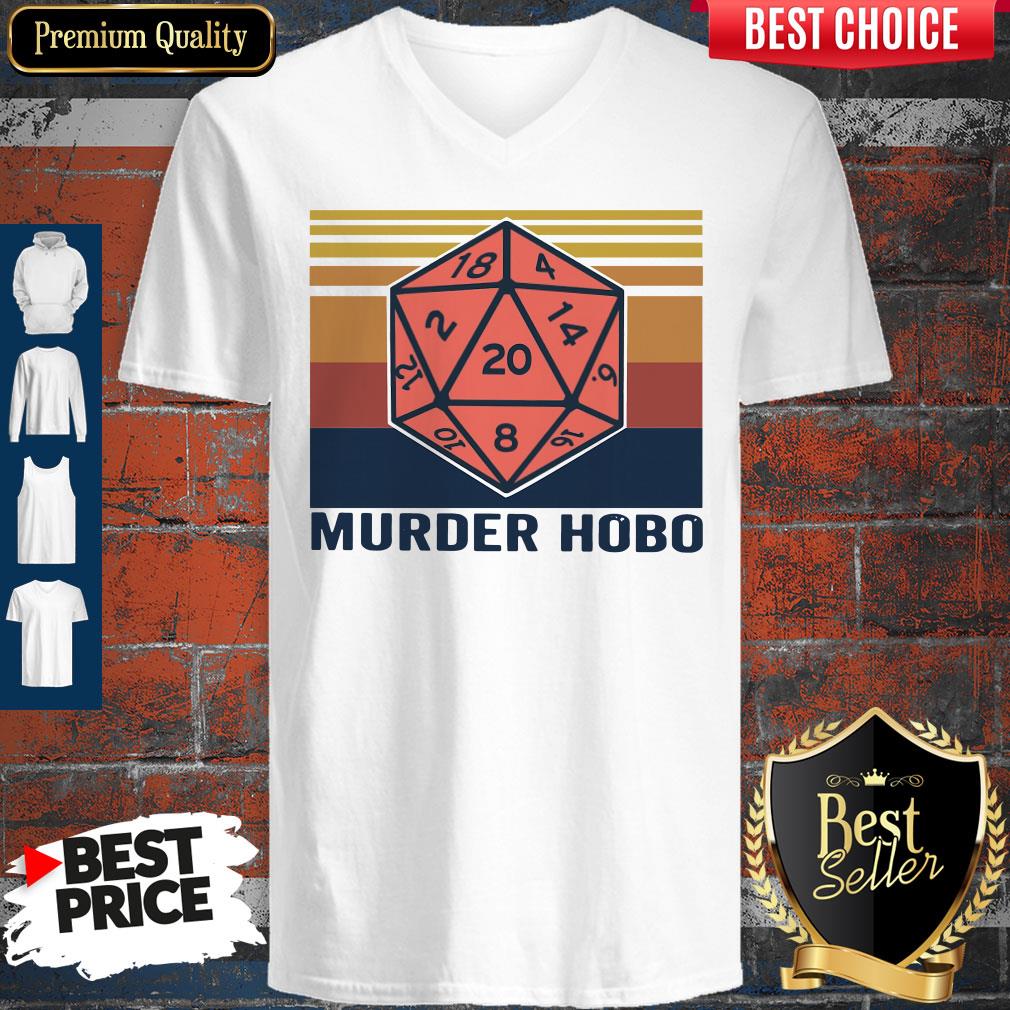 Funny Murder Hobo Vintage V-neck