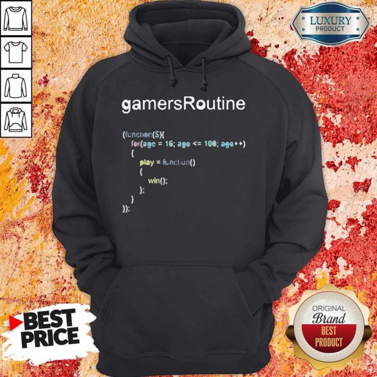 Nice GamersRoutine Code Hoodie