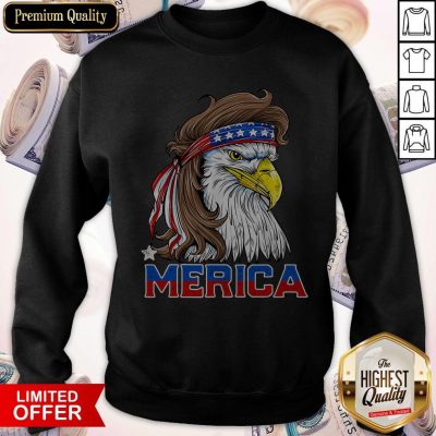 Nice Merica Eagle Happy Independence Day Sweatshirt