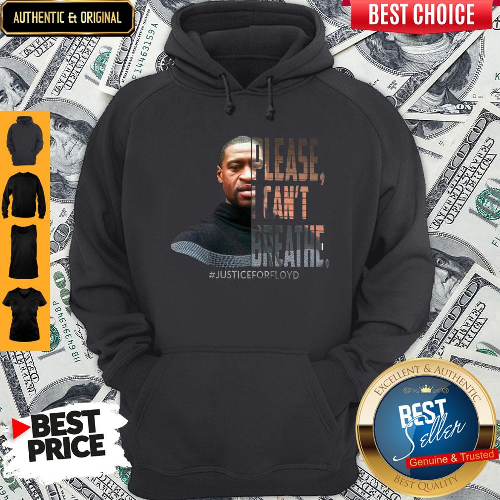Official George Floyd Please I Can’t Breathe Justice For Floyd Hoodie