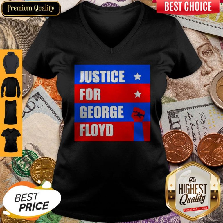 Official Justice For George Floyd T-V-neck