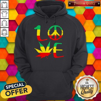 Premium Love Marijuana Leaf LGBT Hoodie