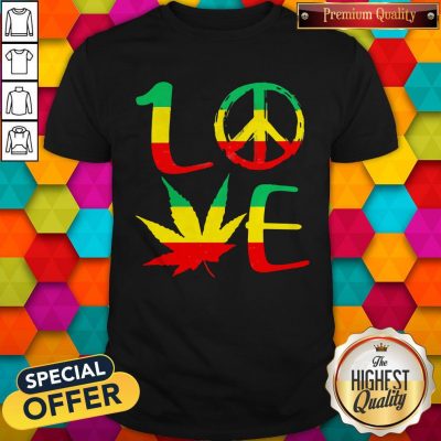 Premium Love Marijuana Leaf LGBT Shirt