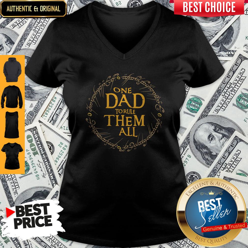 Premium One Dad To Rule Them All V-neck