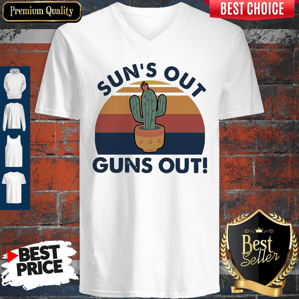 Premium Sun’s Out Guns Out Vintage V-neck