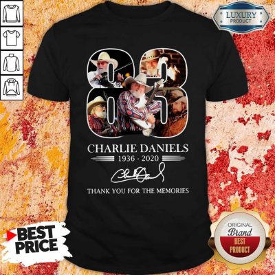 83 Charlie Daniels 1936 2020 Thank You For The Memories Signature Shirt