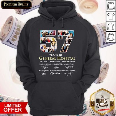 Awesome 57 Years Of General Hospital 1963 2020 Signatures Hoodie