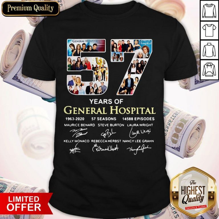 Awesome 57 Years Of General Hospital 1963 2020 Signatures Shirt