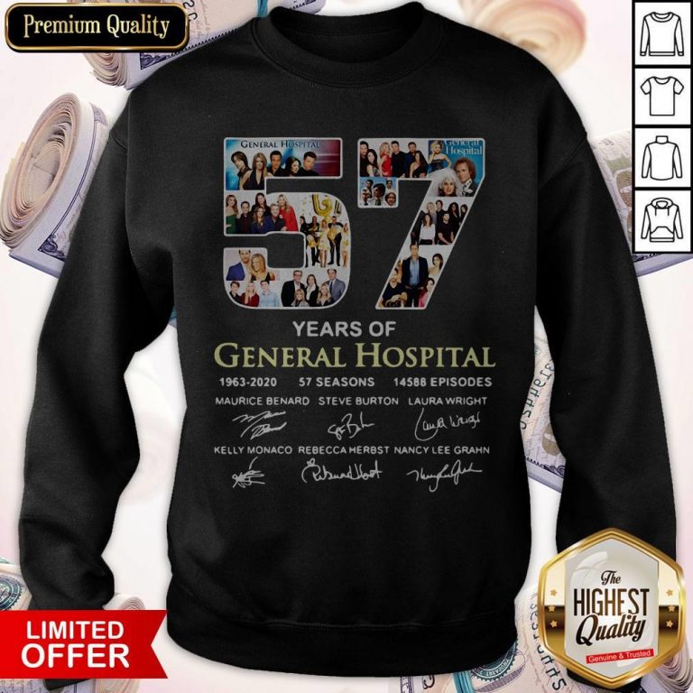 Awesome 57 Years Of General Hospital 1963 2020 Signatures Sweatshirt