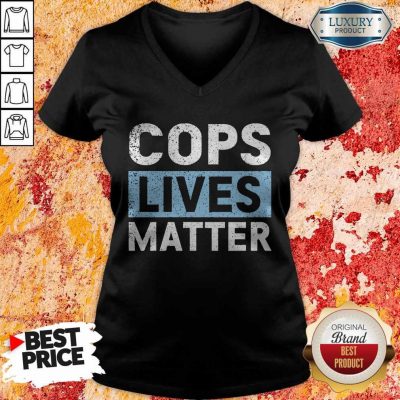 Awesome Cops Lives Matter V-neck