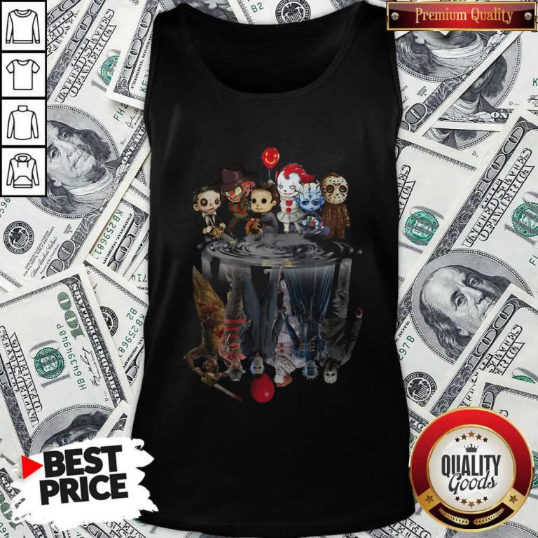 Awesome Horror Movie Character Shadows Tank Top