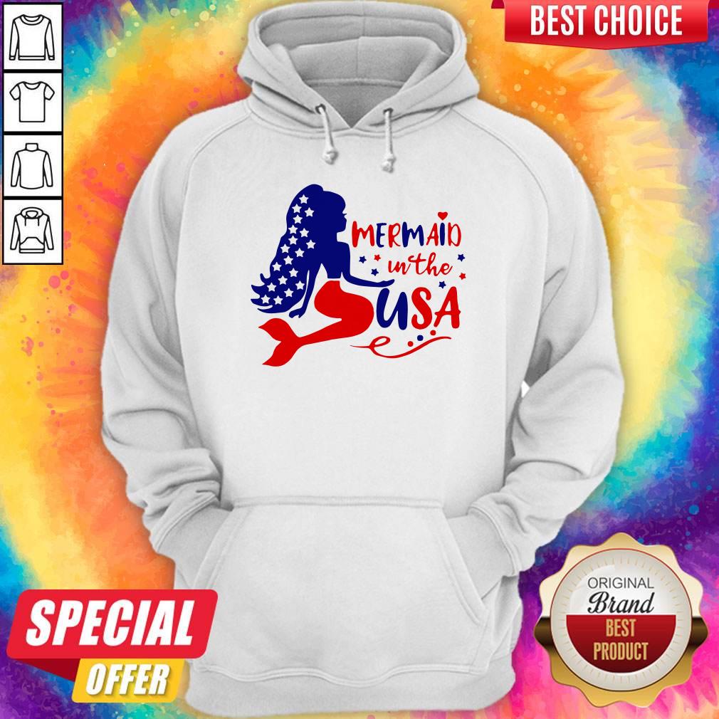 Awesome Mermaid In The USA Hoodie