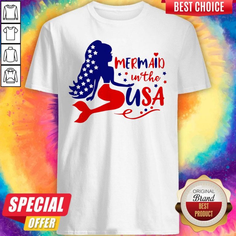 Awesome Mermaid In The USA Shirt