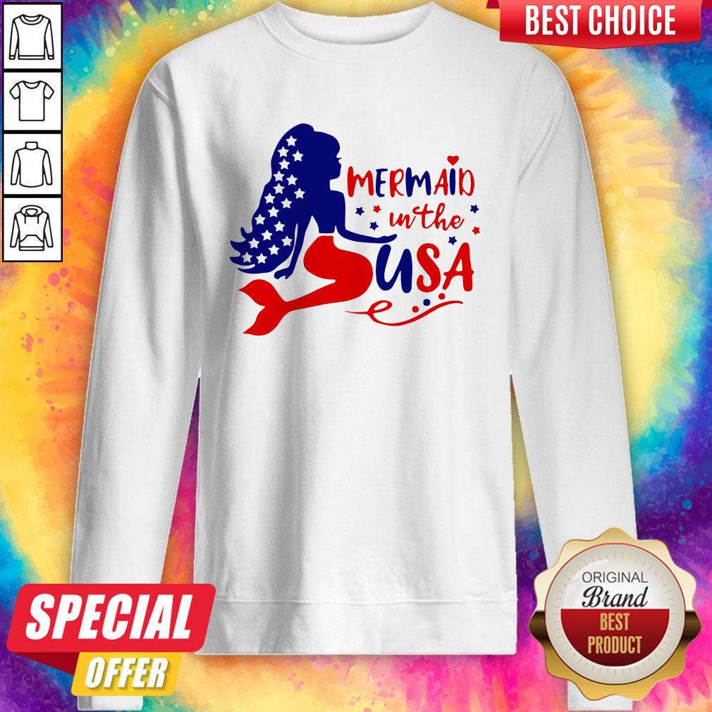 Awesome Mermaid In The USA Sweatshirt