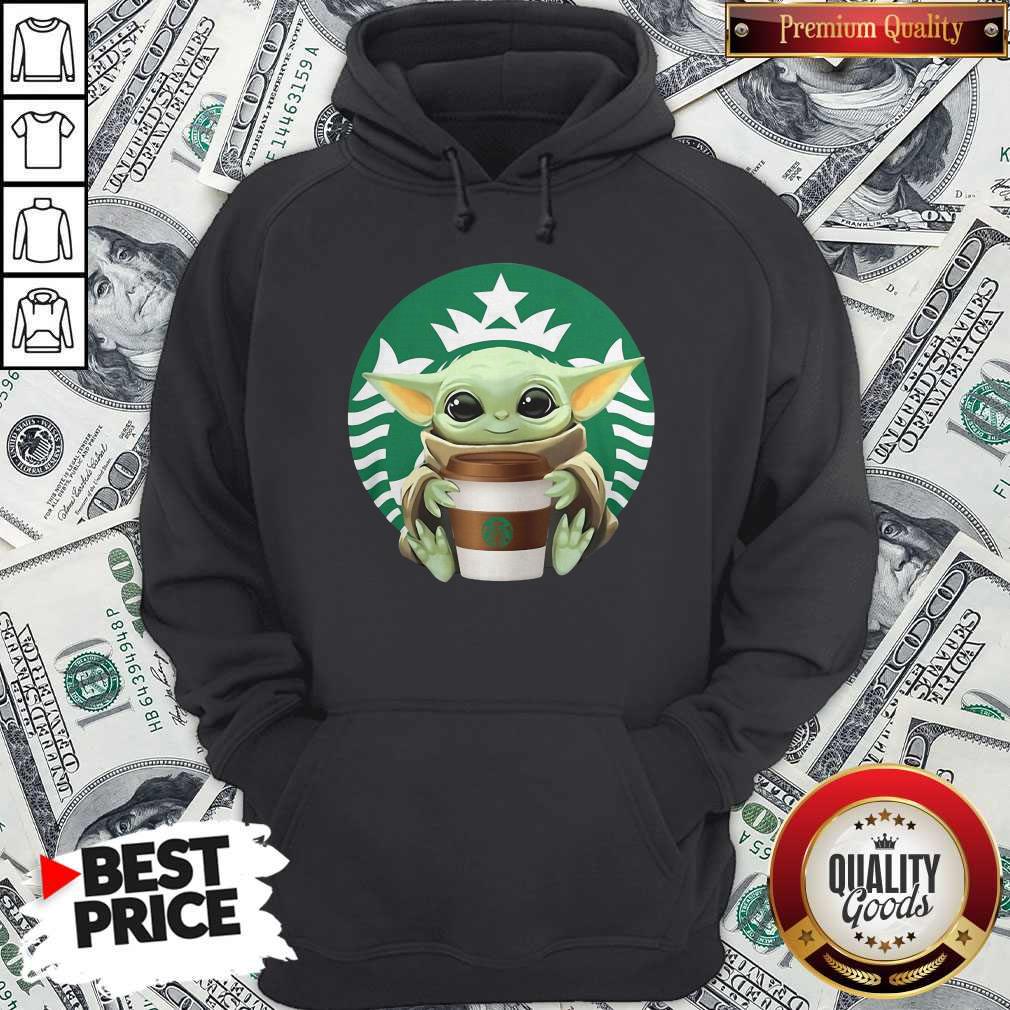 Cute Baby Yoda Hug Starbucks Hoodie