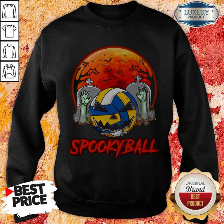 Cute Sookyball Sunset Tomb Ghost Halloween Sweatshirt
