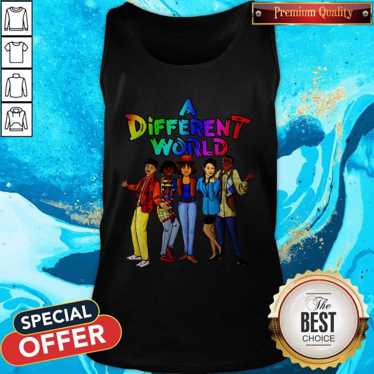 Funny LGBT A Different World Tank Top