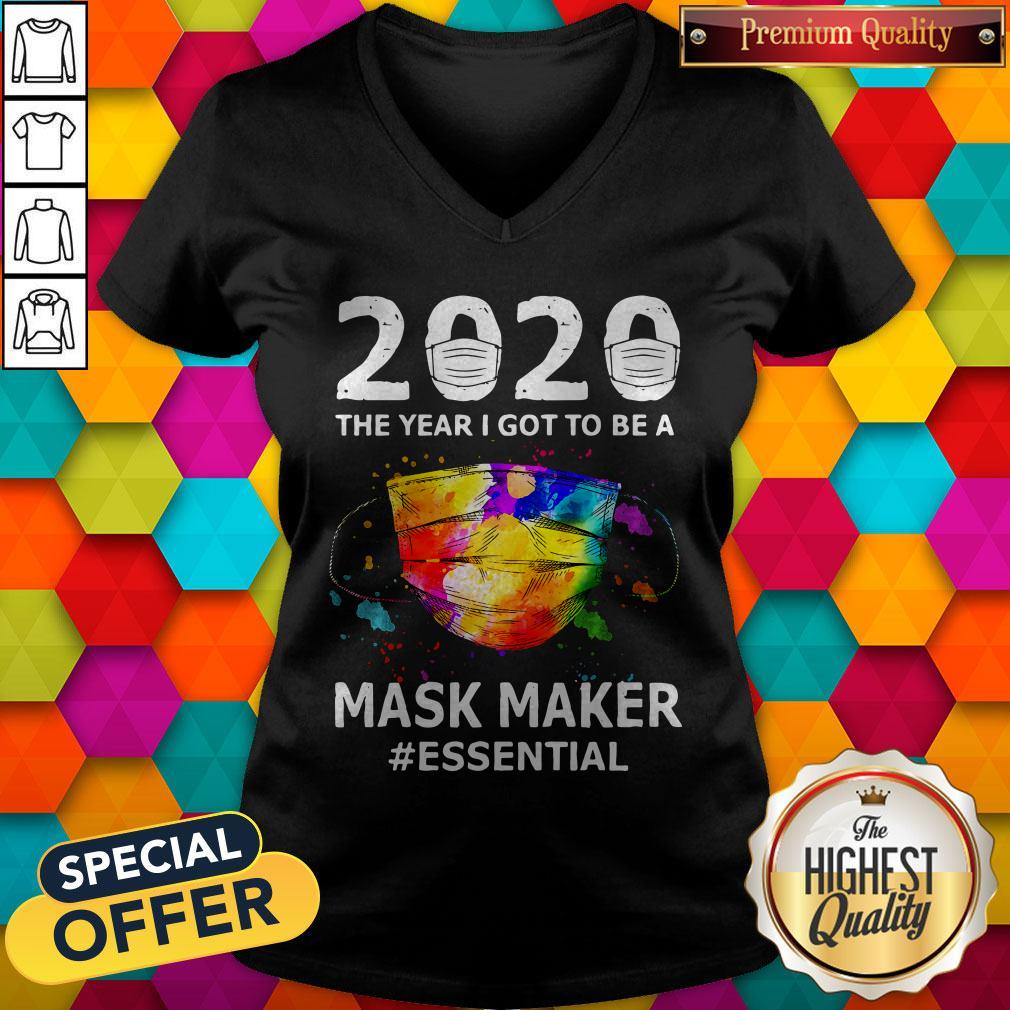 Funny Paint 2020 Mask Maker #Essential V-neck