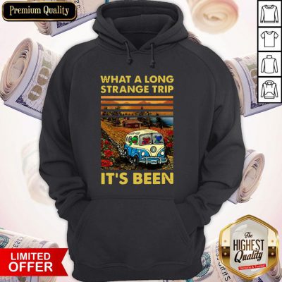Funny What A Long Strange Trip It’s Been Vintage Hoodie