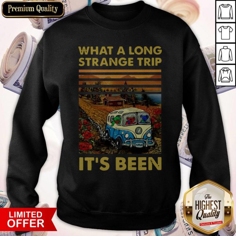 Funny What A Long Strange Trip It’s Been Vintage Sweatshirt