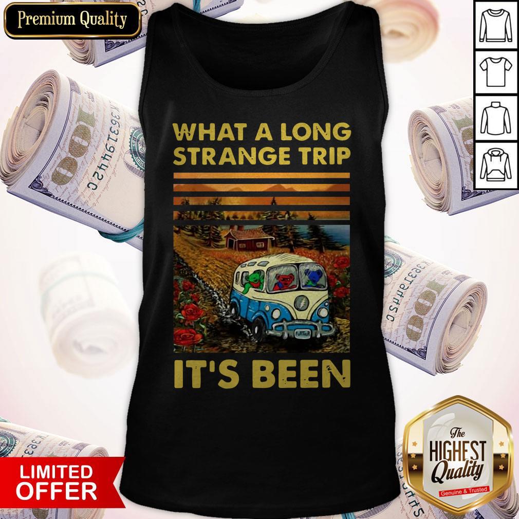 Funny What A Long Strange Trip It’s Been Vintage Tank Top