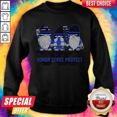 Gnomes Honor Serve Protect American Flag Independence Day Sweatshirt