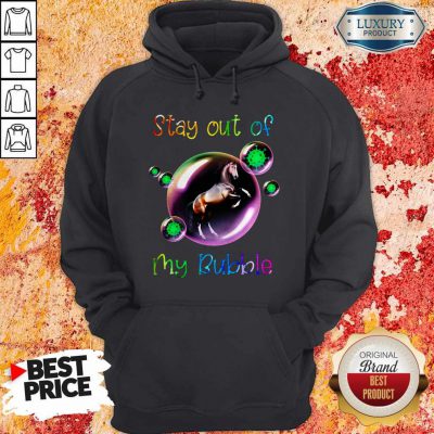 Good Stay Out My Bubble Coronavirus Horse Hoodie