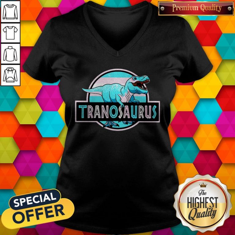 Official LGBT Tranosaurus V-neck