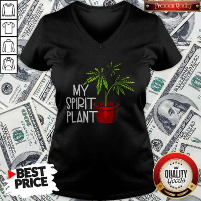 Premium Weed My Spirit Plant V-neck