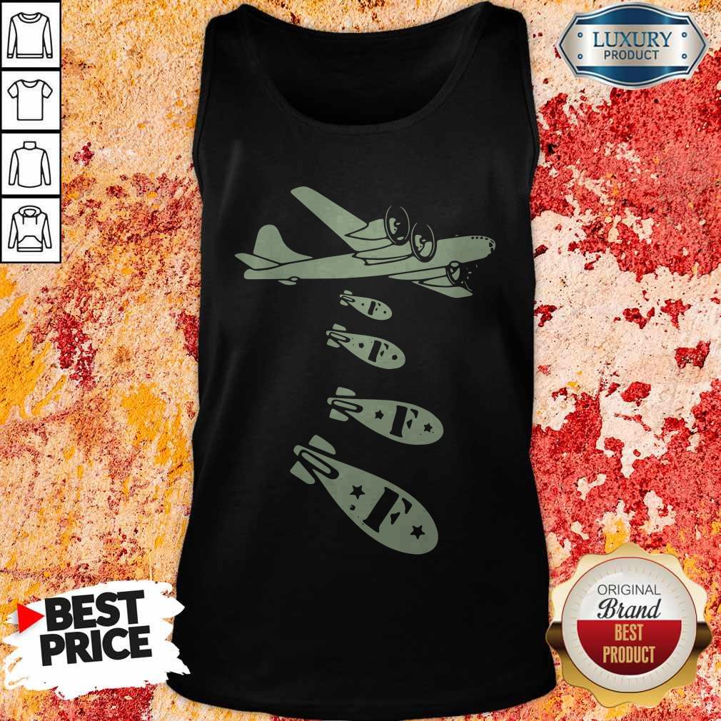 Pretty Bomber Dropping Bombs Tank Top