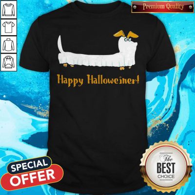 Dachshund Ghost Happy Halloweiner Shirt