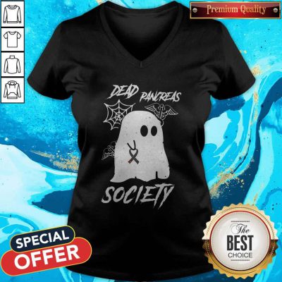 Ghost Dead Pancreas Society Halloween V-neck