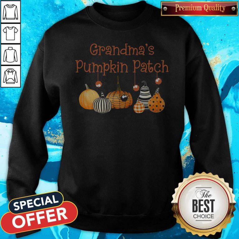 Grandma Pumpkin Patch Halloween Custome Sweatshirt