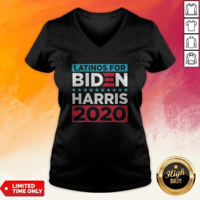 Latinos For Biden Harris 2020 Stars V-neck