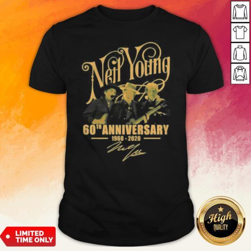 Neil Young 60th Anniversary 1960 2020 Signatures Shirt