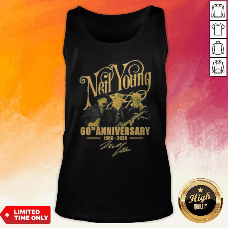 Neil Young 60th Anniversary 1960 2020 Signatures Tank Top